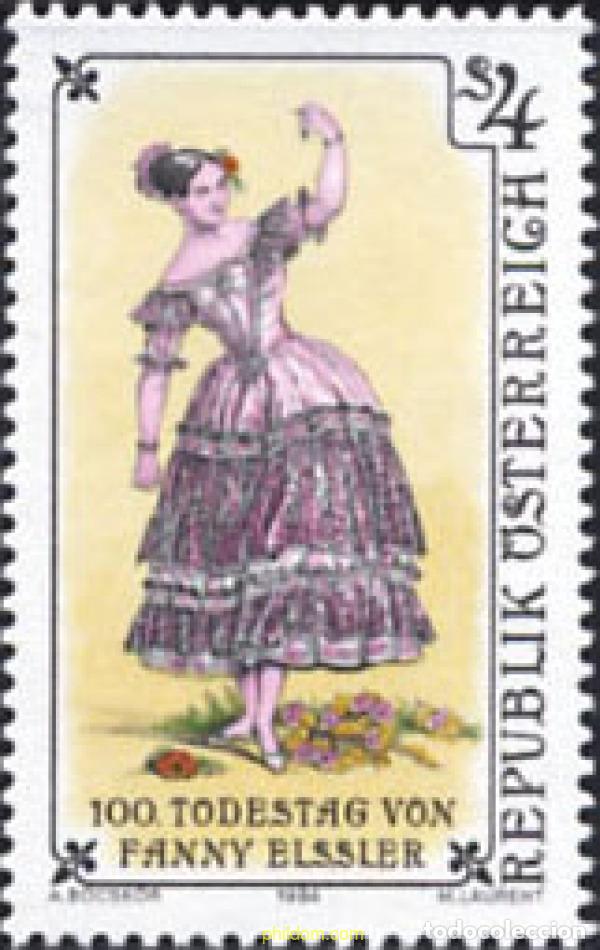 Stamps: 120625 MNH AUSTRIA 1984 CENTENARIO DE LA MUERTE DE FANNY ELSSLER