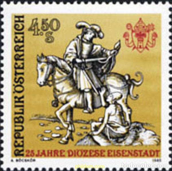 Stamps: 120720 MNH AUSTRIA 1985 25 ANIVERSARIO DE LA DIOCESIS DE EISENSTADT
