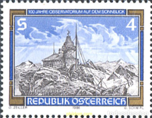Sellos: 120886 MNH AUSTRIA 1986 CENTENARIO DEL OBSERVATORIO DE SONNBLICK