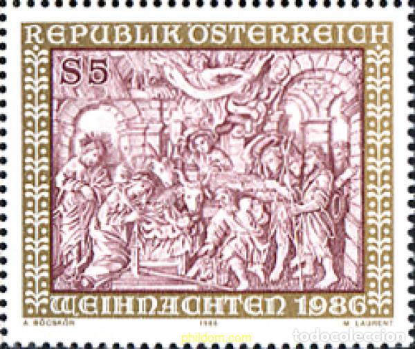 Stamps: 120896 MNH AUSTRIA 1986 NAVIDAD