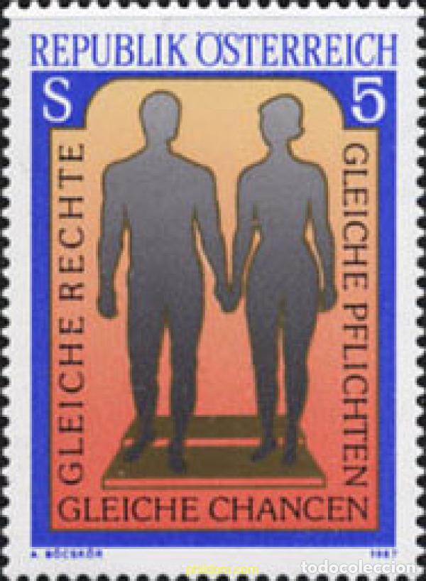 Sellos: 120933 MNH AUSTRIA 1987 IGUALDAD DE DERECHOS PARA EL HOMBRE Y LA MUJER