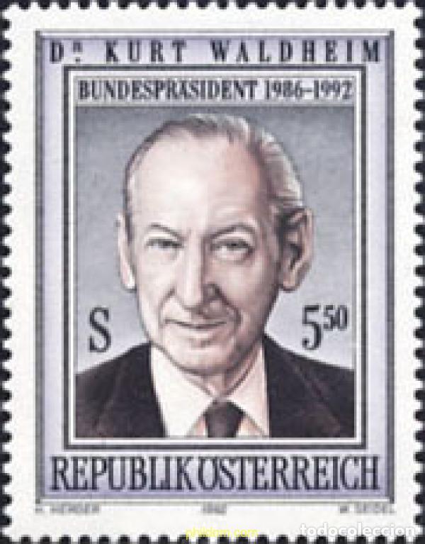 Briefmarken: 121135 MNH AUSTRIA 1992 HOMENAJE A KURT WALDHEIM