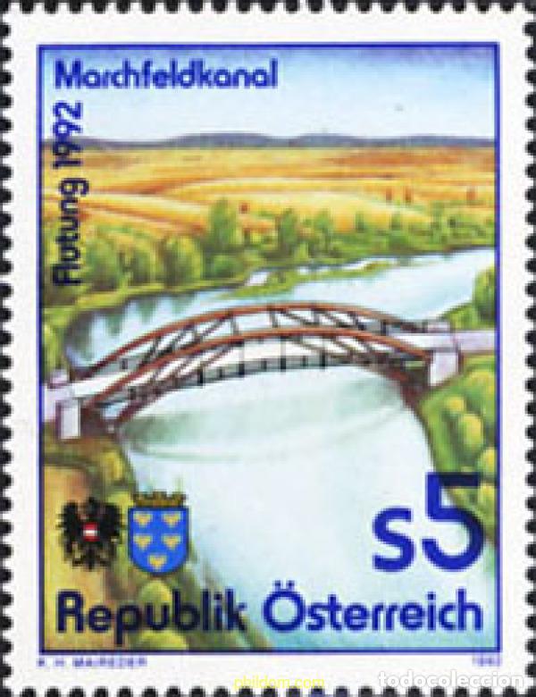 Sellos: 121139 MNH AUSTRIA 1992 TERMINACION DEL CANAL DE MARCHFELD