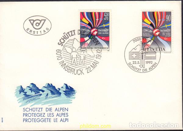 Sellos: 556307 MNH AUSTRIA 1992 PROTEGED LOS ALPES