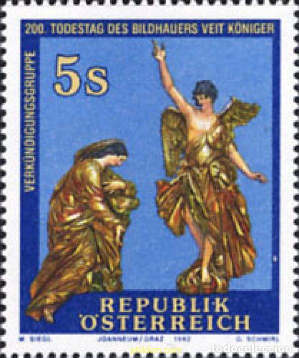 Sellos: 121147 MNH AUSTRIA 1992 BICENTENARIO DE LA MUERTE DE VEIT K&Ouml;NIGER