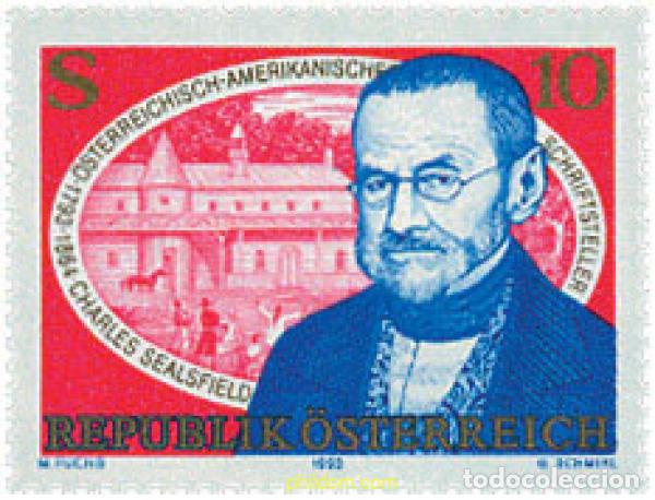 Sellos: 121154 MNH AUSTRIA 1993 BICENTENARIO DEL NACIMIENTO DE CHARLES SEALSFIELD