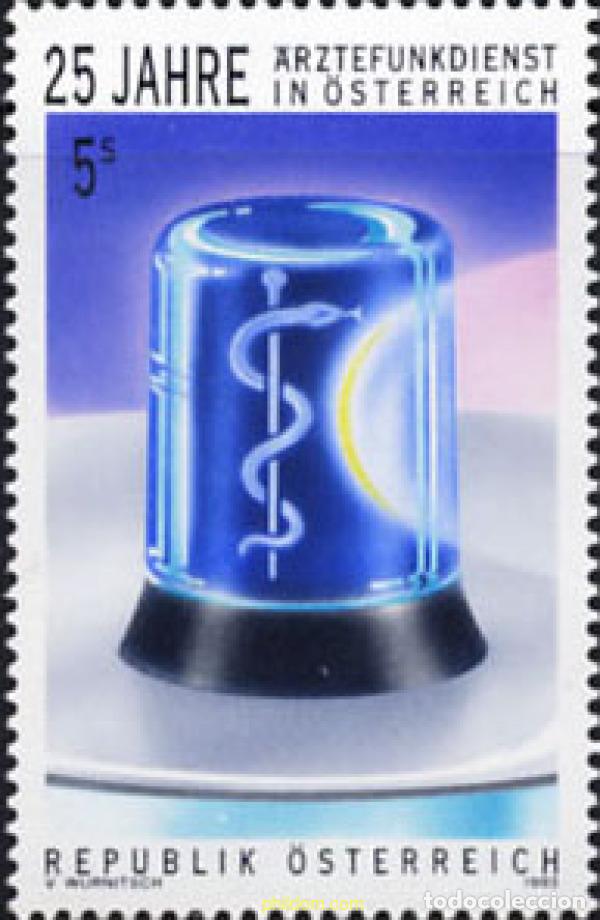 Timbres: 121151 MNH AUSTRIA 1993 25 ANIVERSARIO DEL SERVICIO MEDICO POR RADIOCOMUNICACIONES EN AUSTRIA