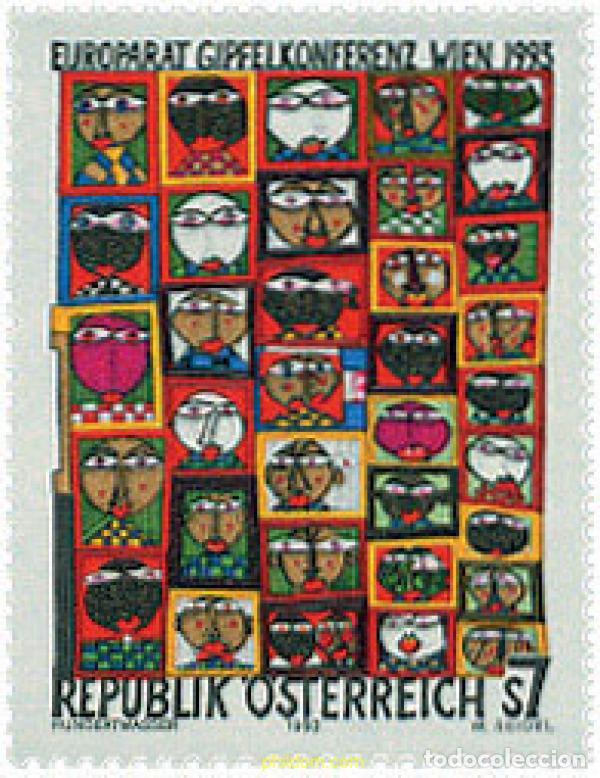 Sellos: 121179 MNH AUSTRIA 1993 CUMBRE DEL CONSEJO DE EUROPA