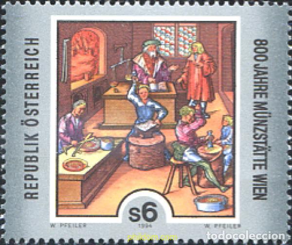Sellos: 121185 MNH AUSTRIA 1994 800 ANIVERSARIO DE LA MONEDA DE VIENA