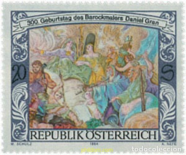 Sellos: 121199 MNH AUSTRIA 1994 300 ANIVERSARIO DEL NACIMIENTO DE DANIEL GRAN