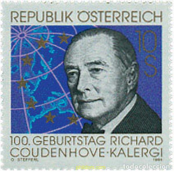 Sellos: 121212 MNH AUSTRIA 1994 CENTENARIO DEL NACIMIENTO DE RICHARD COUDENHOVE KALERGI