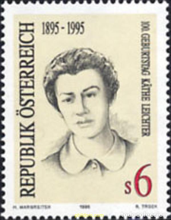 Sellos: 121234 MNH AUSTRIA 1995 CENTENARIO DEL NACIMIENTO DE KATHE LEICHTER