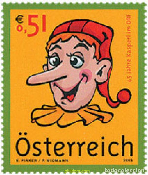 Sellos: 122192 MNH AUSTRIA 2003 CONFETTI. EMISION TELEVISIVA PARA NI&Ntilde;OS