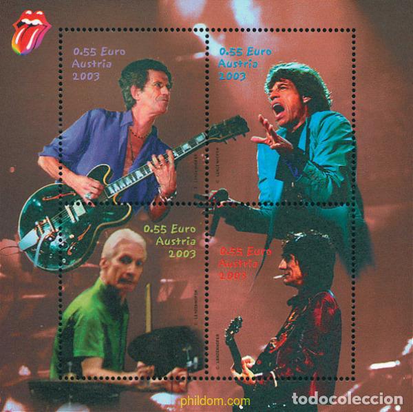 Sellos: 126302 MNH AUSTRIA 2003 HOMENAJE A LOS ROLLING STONES