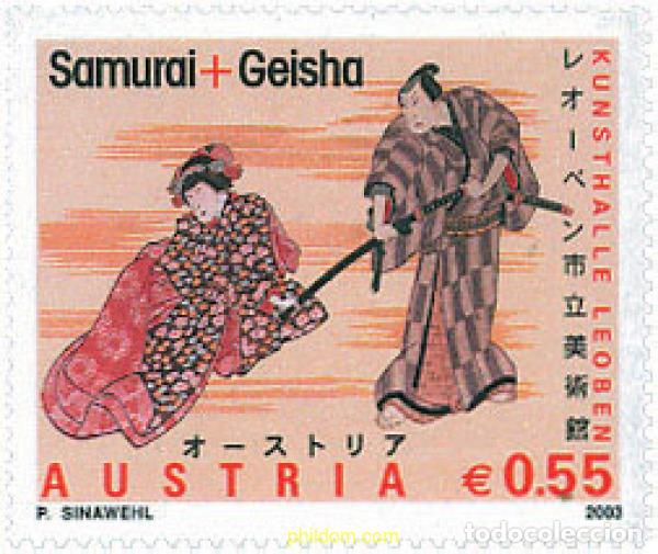 Sellos: 127479 MNH AUSTRIA 2003 SAMURAI Y GEISHA