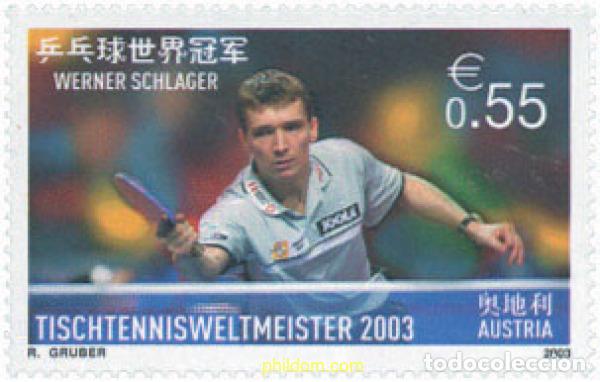 Sellos: 136143 MNH AUSTRIA 2003 HOMENAJE A WERNER SCHLAGER