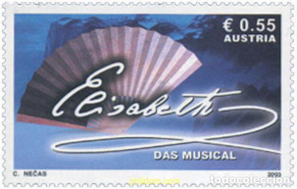 Sellos: 136145 MNH AUSTRIA 2003 REPRESENTACION DEL MUSICAL ELISABETH