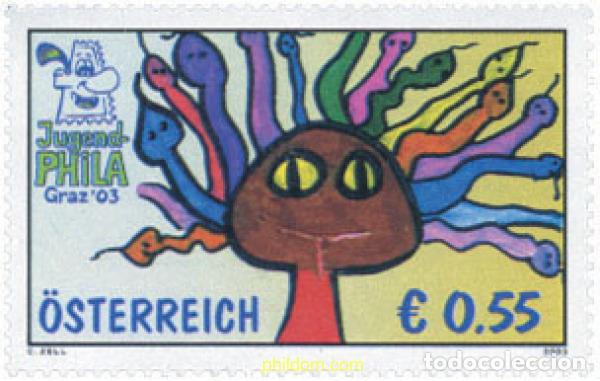 Sellos: 136144 MNH AUSTRIA 2003 JUGENDPHILA 03. EXPOSICION FILATELICA NACIONAL