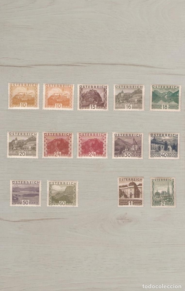 Sellos: Austria 1945 Landschaften Post-WWII Landscape Definitive Stamp Selection Lot MNH