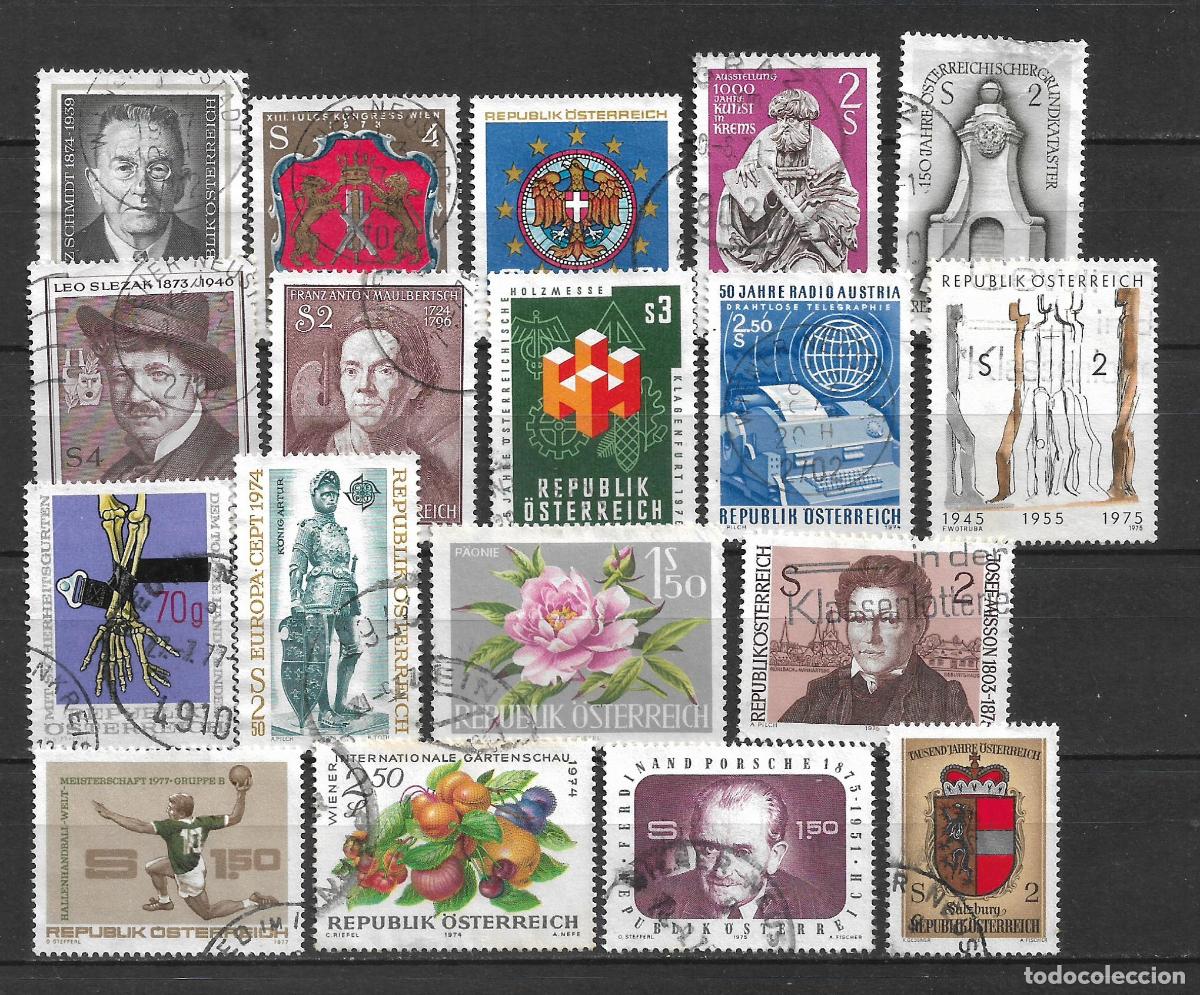 Sellos: austria lote 18 sellos usados - 8/25