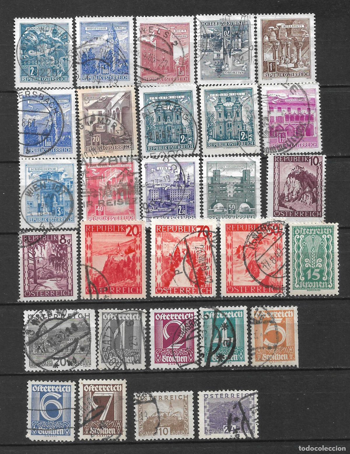Sellos: austria lote 29 sellos usados - 6/4