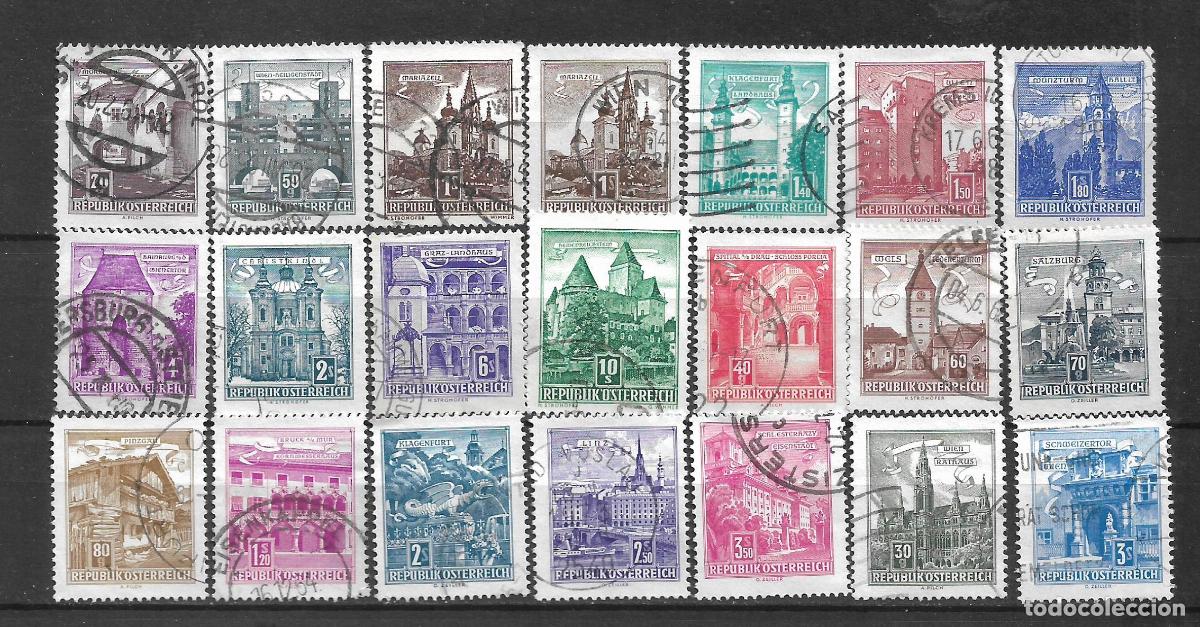 Sellos: austria lote 21 sellos usado - 6/4