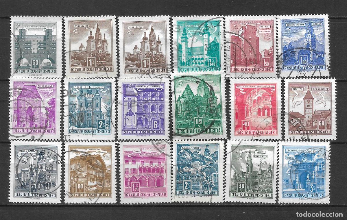 Sellos: austria lote 18 sellos usado - 6/4