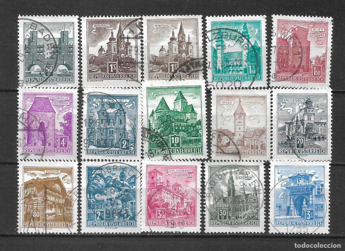 Sellos: austria lote 15 sellos usado - 6/15