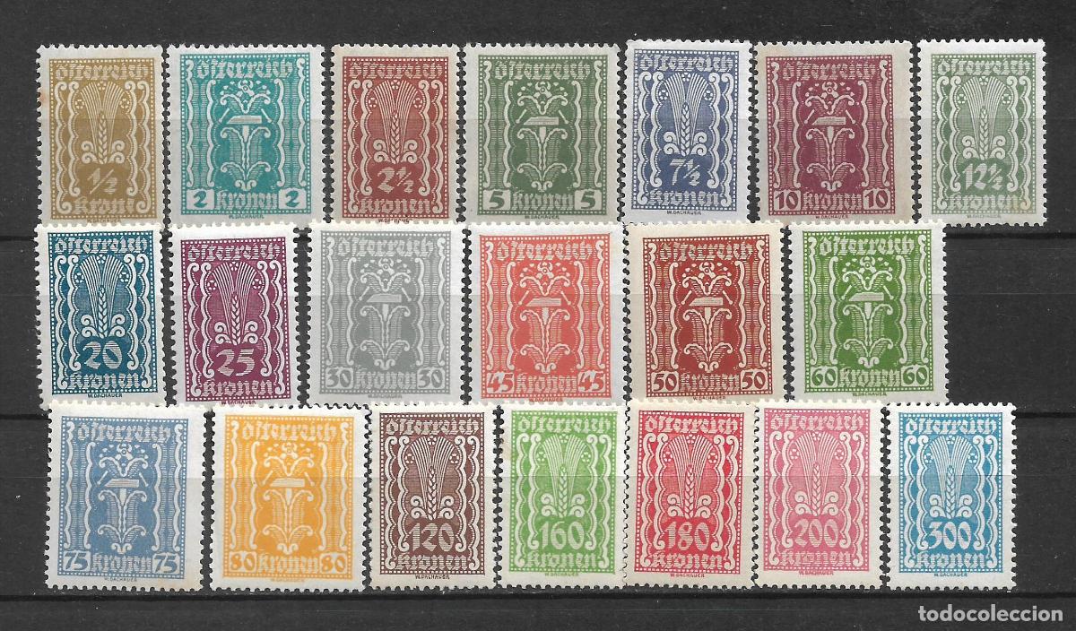 Sellos: austria 1922 lote 20 sellos **/* - 6/14