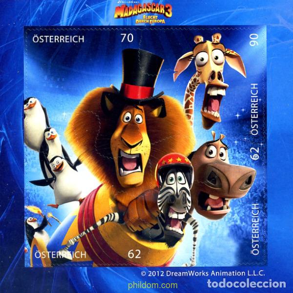Sellos: 294947 MNH AUSTRIA 2012 CINE DE ANIMACION