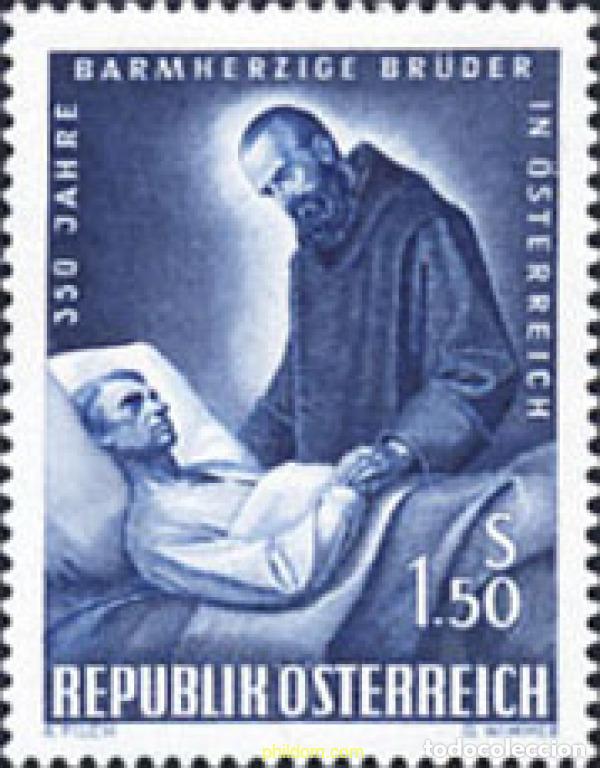 Sellos: 119722 MNH AUSTRIA 1964 350 ANIVERSARIO DE LOS PADRES DE LA CARIDAD