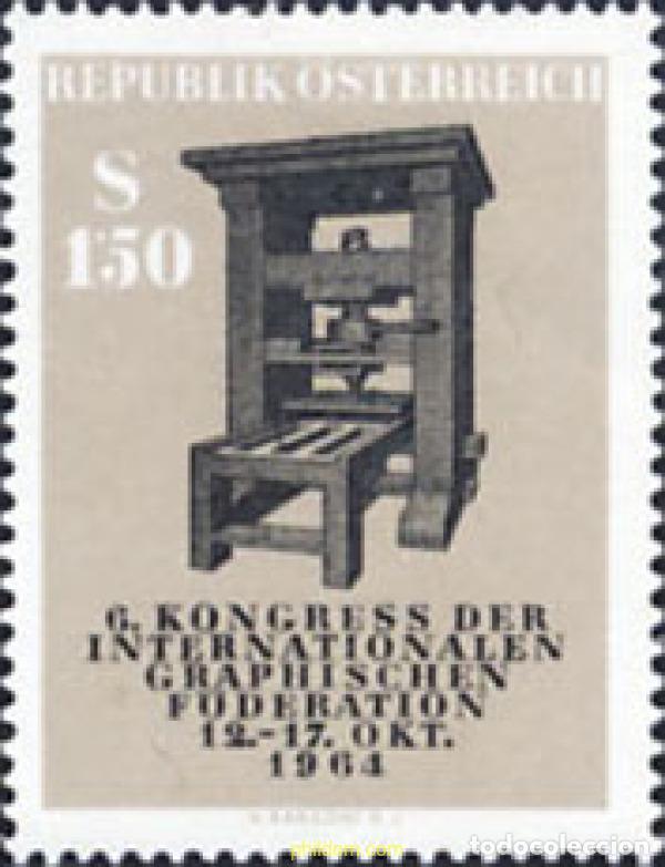 Sellos: 119725 MNH AUSTRIA 1964 6 CONGRESO DE LA FEDERACION GRAFICA INTERNACIONAL