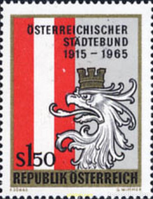 Sellos: 119748 MNH AUSTRIA 1965 50 ANIVERSARIO DE LA UNION DE LOS PUEBLOS