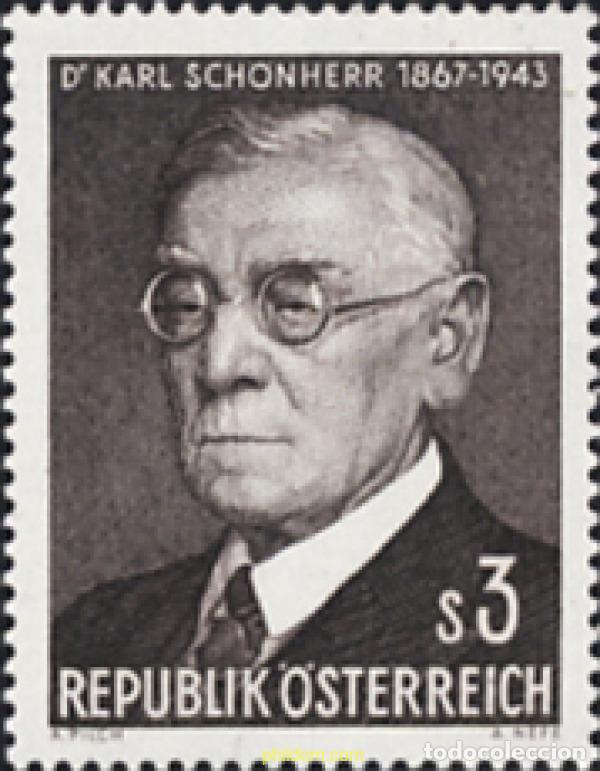 Sellos: 119778 MNH AUSTRIA 1967 CENTENARIO DEL NACIMIENTO DE KARL SCH&Ouml;NHERR
