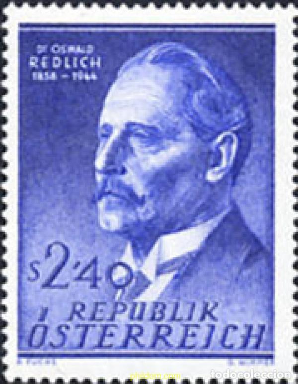 Briefmarken: 119639 MNH AUSTRIA 1958 CENTENARIO DEL NACIMIENTO DE OSWALD REDLICH