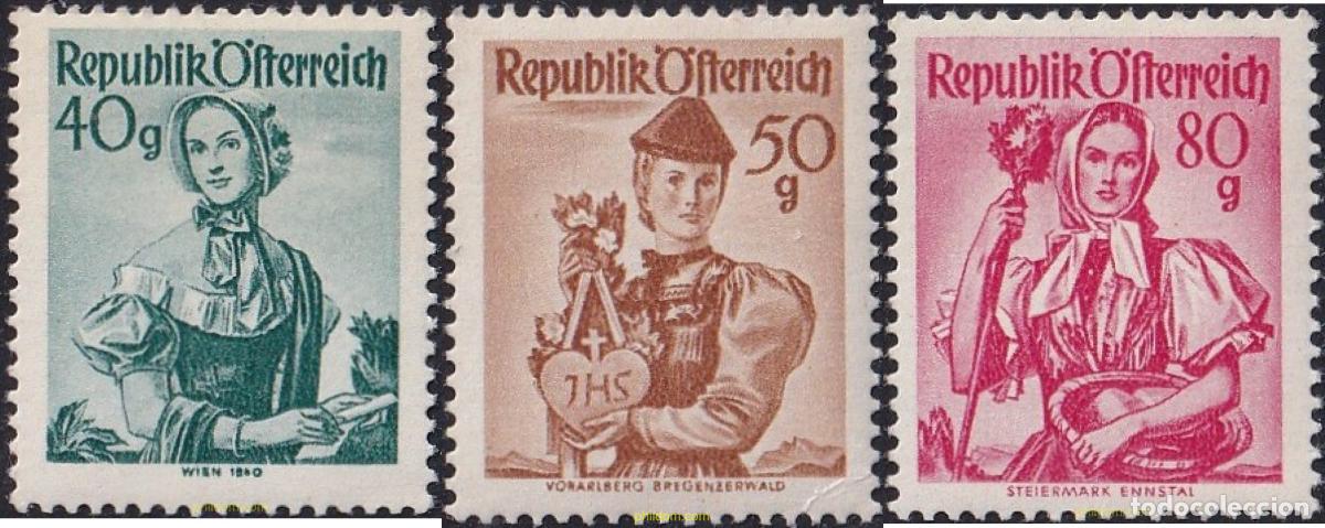 Sellos: 791688 MNH AUSTRIA 1958 TRAJES REGIONALES