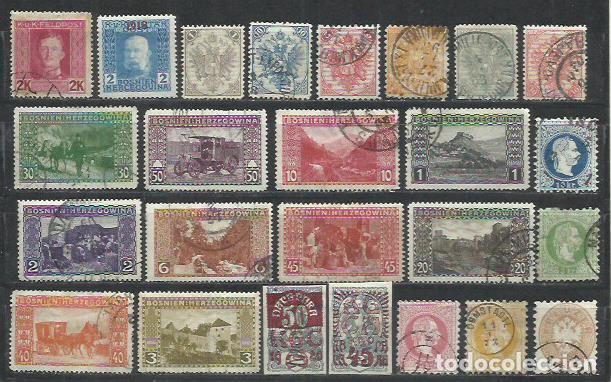 Sellos: R30D-LOTE SELLOS ANTIGUOS OCUPACION IMPERIO AUSTRO HUNGARO EN BOSNIA, LEVANTE, ORIENTE Y CLASICOS FR