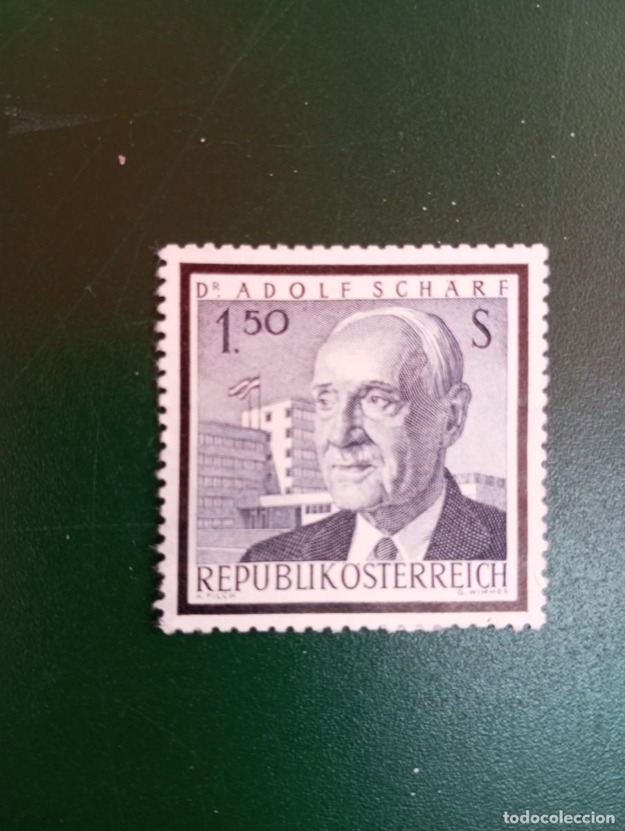 Sellos: AUSTRIA 1965, ADOLF SCHARF, YT 1014 - Foto 1