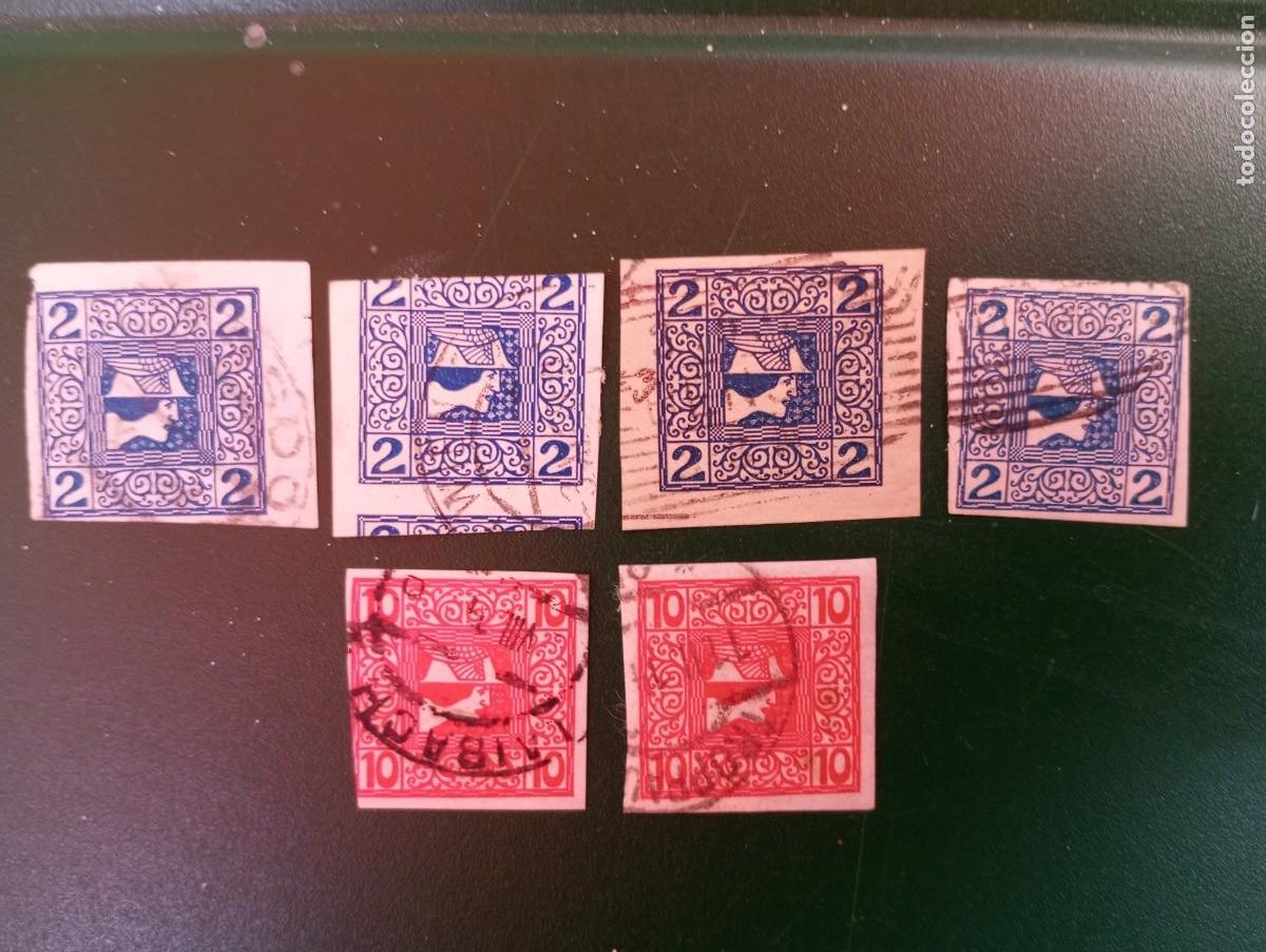 Sellos: AUSTRIA PERIODICOS, MERCURIO, 1908, YT 16,18