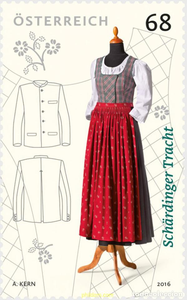 Sellos: 591235 MNH AUSTRIA 2016 TRAJE TRADICIONAL DE SCH&Auml;RDING