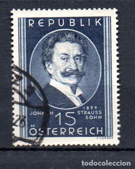 Sellos: AUSTRIA. 1949. YT 769. JUAN STRAUSS