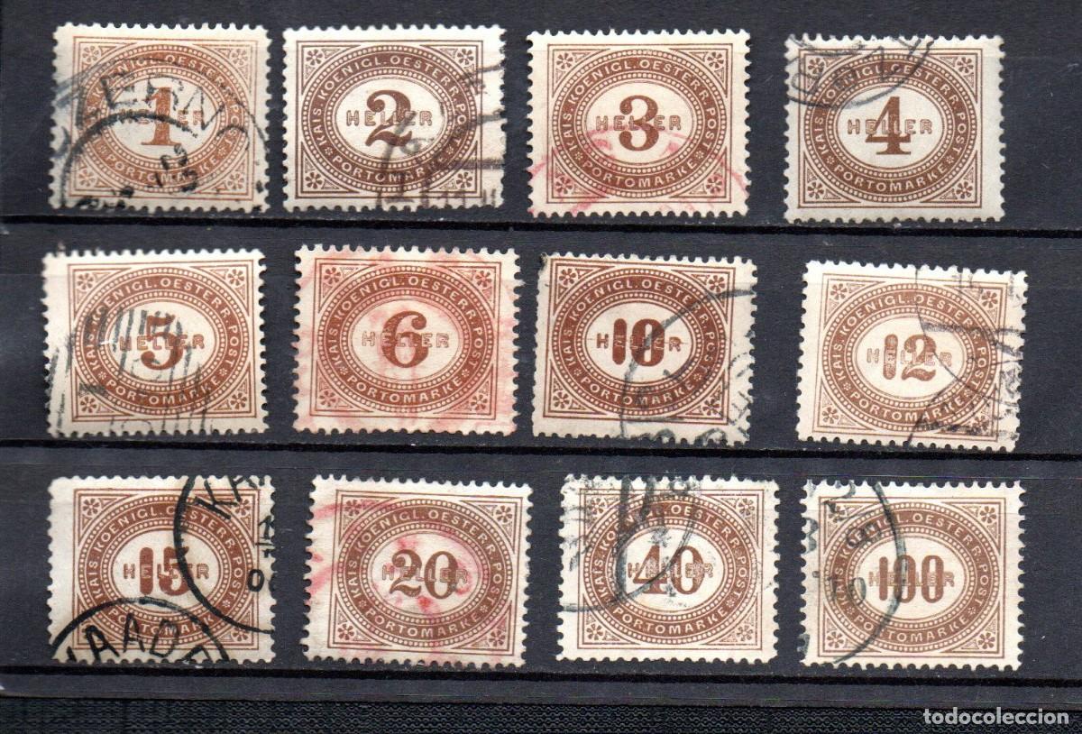 Sellos: AUSTRIA. 1900. TASAS. IMPUESTOS YT 22/33