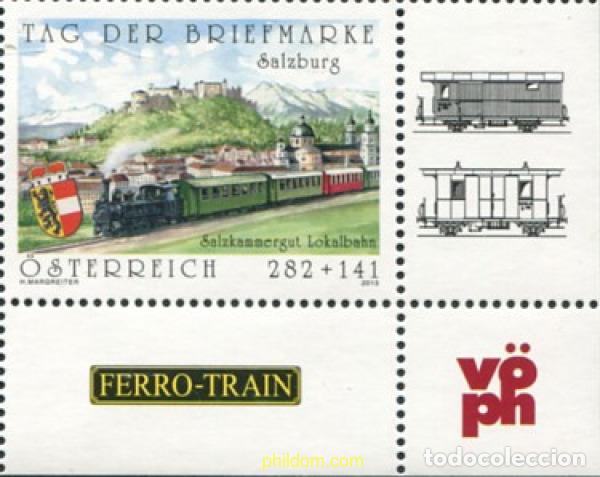 Sellos: 757371 MNH AUSTRIA 2013 DIA DEL SELLO. TREN