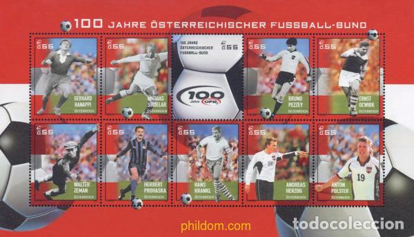 Sellos: 139472 MNH AUSTRIA 2004 CENTENARIO DE LA FEDERACION AUSTRIACA DE FUTBOL