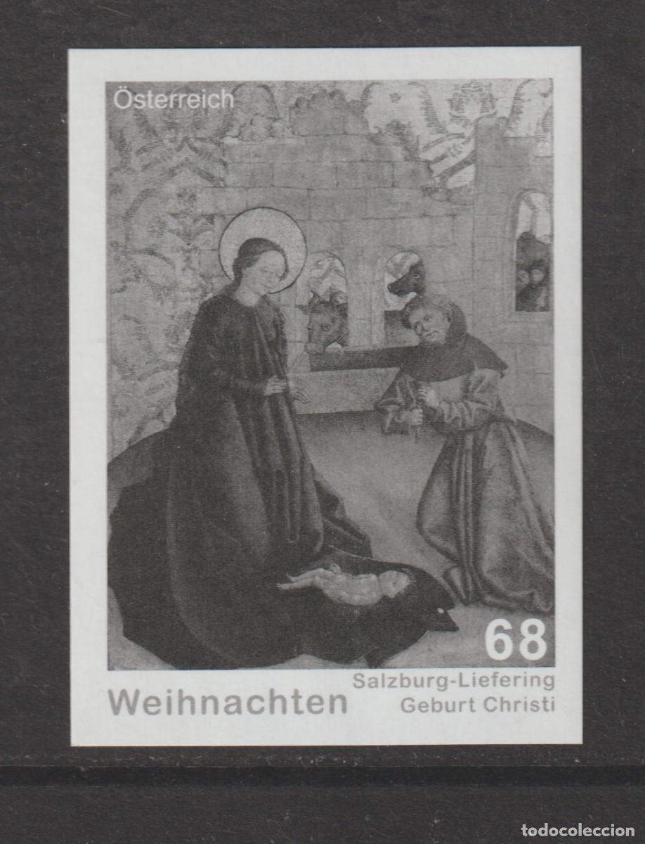 Sellos: Austria 2015 - Christmas black proof mnh**