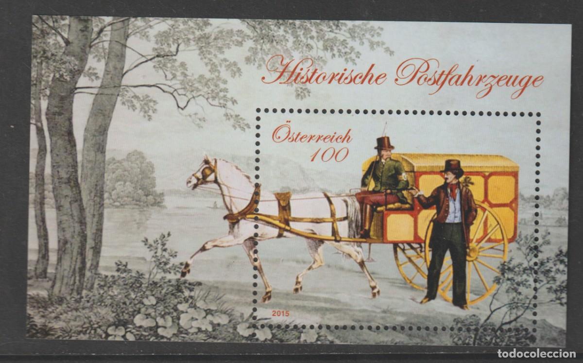 Sellos: Austria 2015 - Historische Postfahrzeuge mnh**