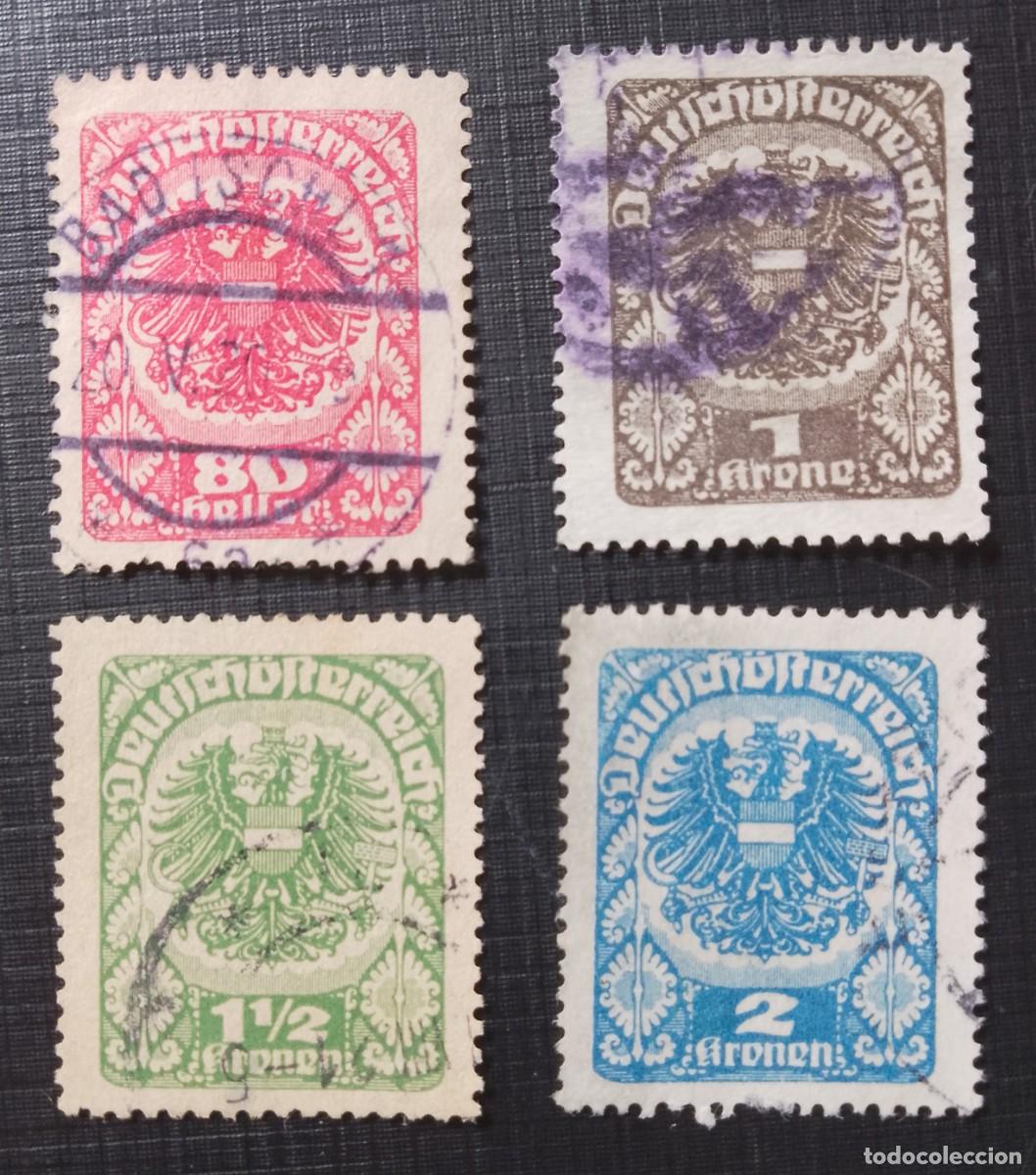 Sellos: LOTE 4 SELLOS - ESCUDO DE AUSTRIA