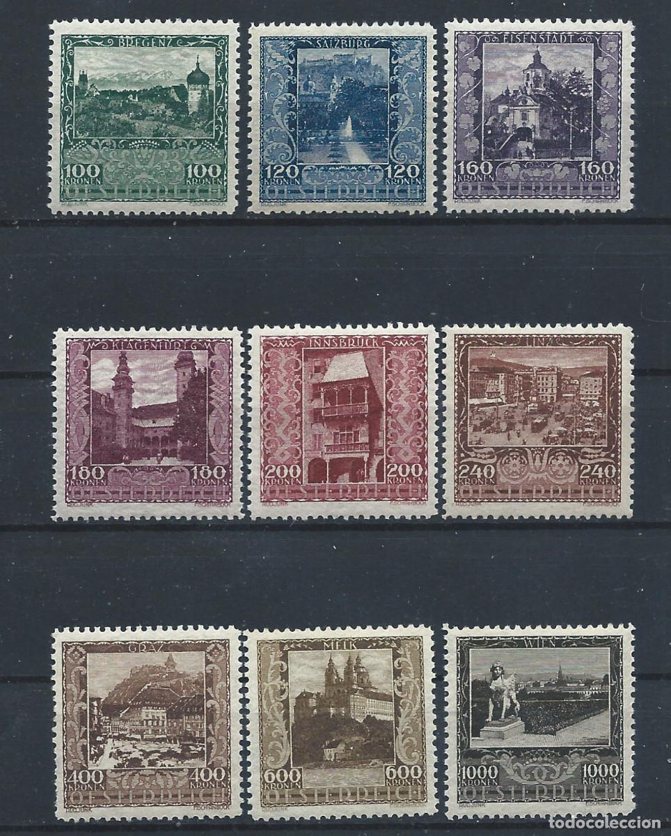 Sellos: Autriche N&deg;304/12** (MNH) 1923 - Villes