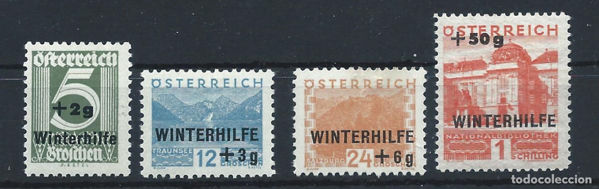 Sellos: Autriche N&deg;437/40** (MNH) 1933 - Secours d'hiver