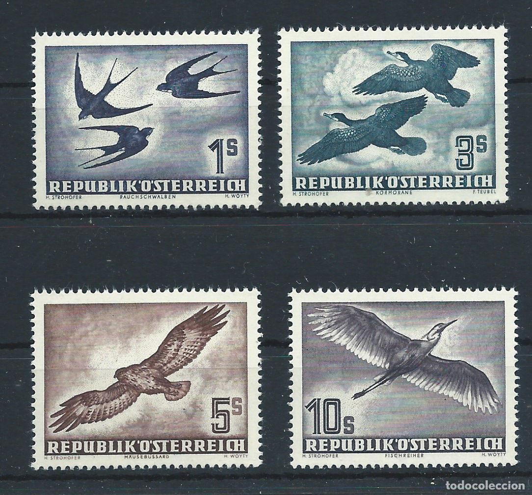 Sellos: Autriche PA N&deg;55 + 57/59** (MNH) 1950/53 - Faune &rdquo;Oiseaux&rdquo;